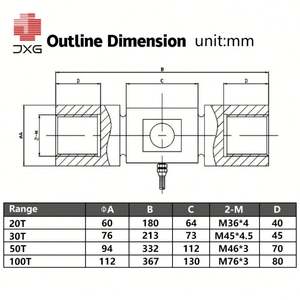Capteur de force à 6 axes H8c 5t 30t Z6fc3 1000 kg pour machine de fabrication et balance de camion - Product Image 5