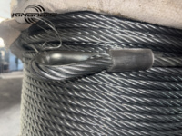 Câble métallique en acier 6x37+Iwrc 6x25 6x19 6x36 6x7 18mm 6mm 32mm avec élingue de levage pour grue et exploitation minière