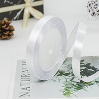 Beihai 1cm Satin Ruban Double Face Imprimé pour Décorations De Mariage Gâteau Cuisson Coffrets Cadeaux Ruban Transfrontalier En Gros pour