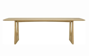 Bộ bàn ghế ăn gỗ nguyên khối hình chữ nhật phong cách đô thị Bắc Âu dành cho nhà bếp, nhà hàng, phòng ăn - Product Image 5