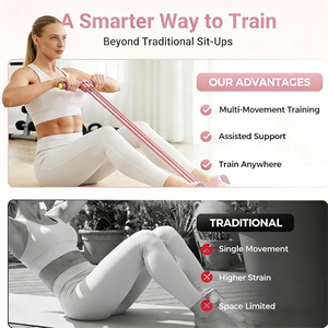 Fascia di Resistenza con Maniglia per <span class=keywords><strong>Allenamento</strong></span> Addominale, Vita, <span class=keywords><strong>Braccia</strong></span> e Gambe, Versione Migliorata - Product Image 5