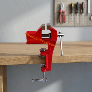 SUNTOOLS/STIPL Étau d'établi en métal rouge à mâchoires en bois, pince réglable de 1-1/2 po pour la fabrication de bijoux, la fabrication de moules et la création d'échantillons - Product Image 4