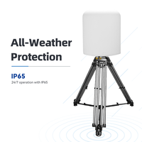 Sistema Fijo de Detección de Drones, Detector de UAV con Alcance de 100MHz-6GHz, Detección, Identificación y Localización a 10km