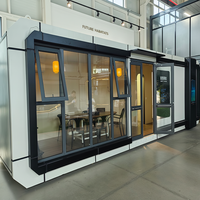 Capsule spatiale haut de gamme 20/40 pieds avec panneaux solaires et isolation thermique pour hébergement en bord de mer – Maison conteneur à construction durable