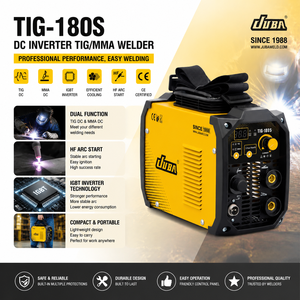 Nouveau soudeur <span class=keywords><strong>TIG</strong></span>/MMA portable JUBA <span class=keywords><strong>TIG</strong></span>-180S 230V 7kva DC Inverter, technologie IGBT, acier inoxydable, garantie 1 an - Product Image 2