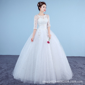 Abito da Sposa Bianco con Spalle Scoperte in Pizzo Personalizzato OEM - Product Image 3