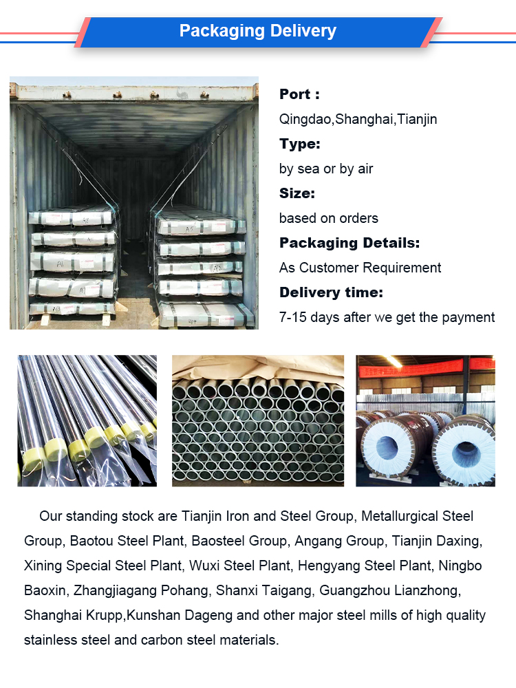 Customized 2b Surface 201 Seamless Stainless Steel Welded Tubes Stock