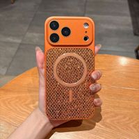 Étui magnétique scintillant à paillettes pour iPhone 16 Pro avec protection de l'objectif, antichoc, étanche, en TPU+PC+Verre+Placage