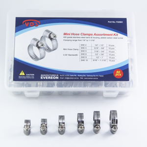 Evereon American Type 430 Acero inoxidable Heavy Duty Abrazadera de manguera de liberación rápida Eje de transmisión Clip de gusano Tamaño 38 para vehículos - Product Image 4