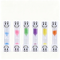 Logo personnalisé Smiley Tooth Hourglass Timer pour cadeaux promotionnels et fournitures de clinique dentaire