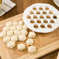 Besafe 19 trous plastique boulettes de viande pâte à pâtisserie moule mini russe ukraine cuisine pelmeni ravioli cutter par forme