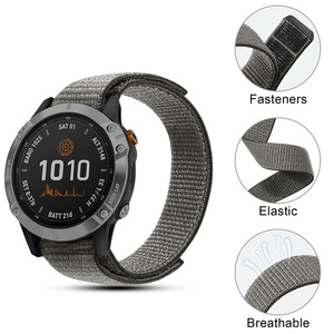 Nuovo Cinturino in Nylon Intrecciato da 22mm 20mm 26mm per Smartwatch Garmin Fenix 8 7 7S 7X 6 6s e <span class=keywords><strong>Samsung</strong></span> Galaxy <span class=keywords><strong>Watch</strong></span> 5 <span class=keywords><strong>4</strong></span> 3 - Product Image 3