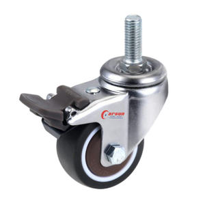Roulettes pivotantes en TPR de 2 pouces, usage léger, universelles pour chariots/bureaux, plaque en caoutchouc avec support OEM, durables, garantie 1 an - Product Image 5