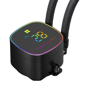 NOUVEAU Refroidisseur de processeur liquide AIO Thermalright Frozen Horizon 360 Digital ARGB Noir avec écran numérique et ventilateur PWM 360 mm pour PC de bureau gaming - Product Image 4