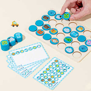 Jeu d'échecs Montessori à rabat en bois Puzzle éducatif pour la mémoire Pensée logique et entraînement d'association pour enfants et adultes - Product Image 3