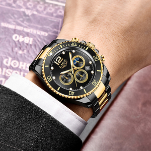 <span class=keywords><strong>2022</strong></span> Lige 8924, relojes <span class=keywords><strong>de</strong></span> cuarzo con tres esferas, reloj resistente al agua <span class=keywords><strong>de</strong></span> acero inoxidable, marca superior para hombre - Product Image 4