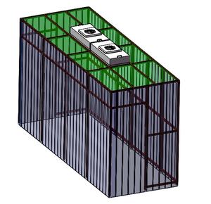 Стандартная 1000 ISO 10000 беспылеулавливающая кабина для чистой комнаты с системой кондиционирования воздуха, дверная затвор - Product Image 3