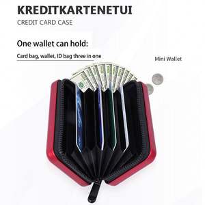 Portefeuille fin en aluminium ABS avec blocage RFID, porte-cartes de crédit, logo personnalisé gravé au laser, cadeau promotionnel, cadeau d'entreprise pour hommes - Product Image 2