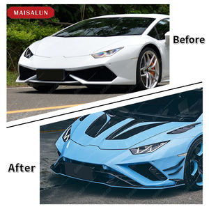 Kit de lèvre de pare-chocs avant en Fiber de carbone de Style PK de <span class=keywords><strong>prix</strong></span> usine pour <span class=keywords><strong>Lamborghini</strong></span> LP610 EVO avec lèvre avant - Product Image 6