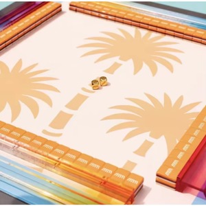 Tapis de table de mahjong antidérapant, silencieux, avec bords soudés, en caoutchouc, lavable, résistant aux plis, style américain, pour 4 joueurs, divertissement - Product Image 1