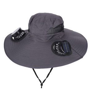 Chapeau de soleil anti-UV pour la pêche en plein air en été, protection contre l'exposition au soleil, chapeau à ventilateur solaire, chapeau de <span class=keywords><strong>camping</strong></span> - Product Image 1