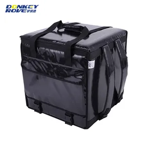 Sac <span class=keywords><strong>isotherme</strong></span> chauffant extra large pour livraison de courses et repas à moto, acceptant les pochettes isothermes personnalisées - Product Image 2