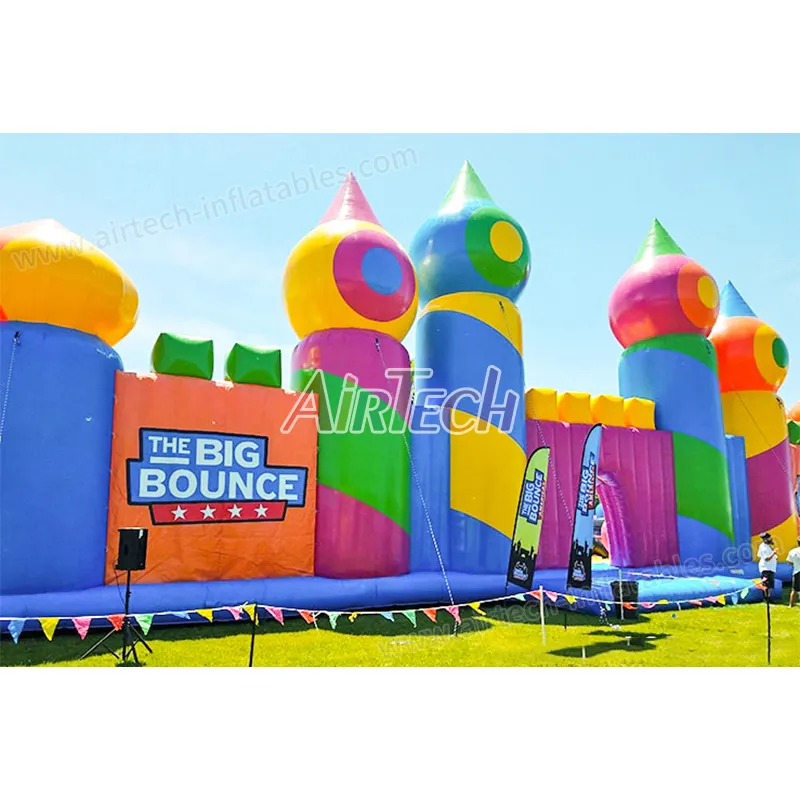 โลกที่ใหญ่ที่สุด Fun World Inflatable Park สวนสนุกกลางแจ้ง BOUNCE House