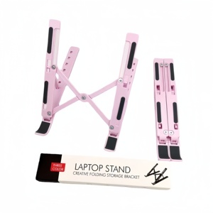 Support d'ordinateur portable pliable moderne en plastique, imprimé en sérigraphie, pour promotion d'entreprise technologique, équipe professionnelle et corporative, vente en gros - Product Image 3