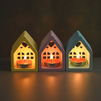 Moule en silicone YS DIY Love House pour bougeoir de Noël, décoration d'intérieur, moule en plâtre et ciment