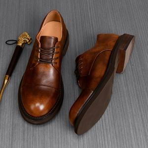 High <strong>Quality</strong> Luxury Custom-made Genuine <strong>Leather</strong> <strong>Top</strong> Grade Cowhide Round-toe Casual <strong>Shoes</strong> Classic Style Men's <strong>Leather</strong> <strong>Shoes</strong> - Product Image 6