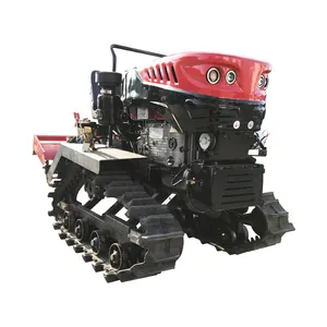 25hp 2wd迷你稻田履带式拖拉机动力耕作机带柴油发动机的手扶拖拉机