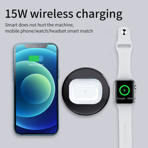 Cargador Inalámbrico Rápido Portátil Integrado en el Escritorio de Oficina, Cargador Inalámbrico de 15W para Apple Watch Ultra, Teléfono Celular, <span class=keywords><strong>Airpods</strong></span> - Product Image 4