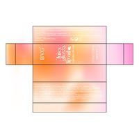 Huile à lèvres hydratante et repulpante minérale transparente bicolore au design ondulé et teinté, taille standard