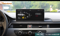 Lecteur Multimédia de Navigation GPS 4G LTE 10.25 "pour Audi A4 B9 2016-2020 Android 12 Auto Stéréo Radio Magnétophone Carplay