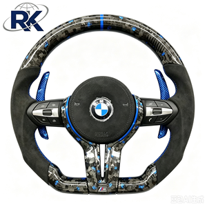 พวงมาลัยหนังคาร์บอนไฟเบอร์ LED RPM สำหรับ Suede M Sport 3 ก้าน หรูหรา สำหรับ F20 F30 F10 F15 F16 ปี 2011-2021 <span class=keywords><strong>ราคา</strong></span>โรงงานถูก - Product Image 4