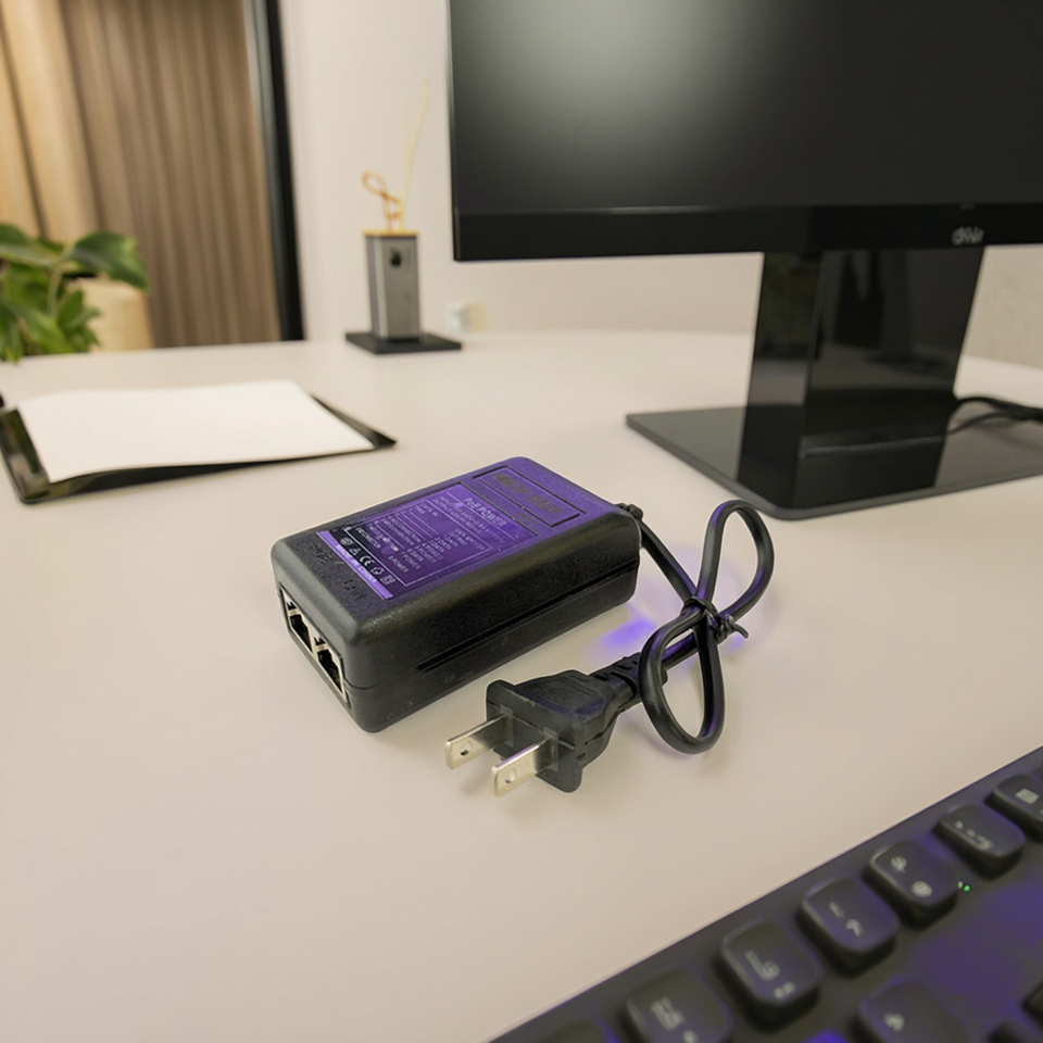 Poe Injector 48v 0.5a Poe Power Supply Switch Adapter 10/100mb For Networking Ip Cameras