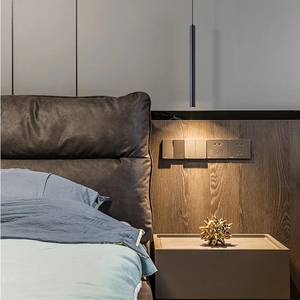 <span class=keywords><strong>Lampada</strong></span> a Sospensione Moderna Nordica a Doppia Testa <span class=keywords><strong>con</strong></span> Tubo di 2m, Design Cilindrico Nero, Controllo <span class=keywords><strong>con</strong></span> Interruttore a Manopola per Sala da Pranzo - Product Image 3