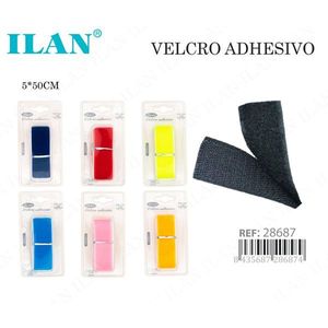 Ilan Velcro Adhesive <b>Tape</b> 5x50 Cm <b>Hook</b> And <b>Loop</b> Strips For Craft And DIY - Product Image 1