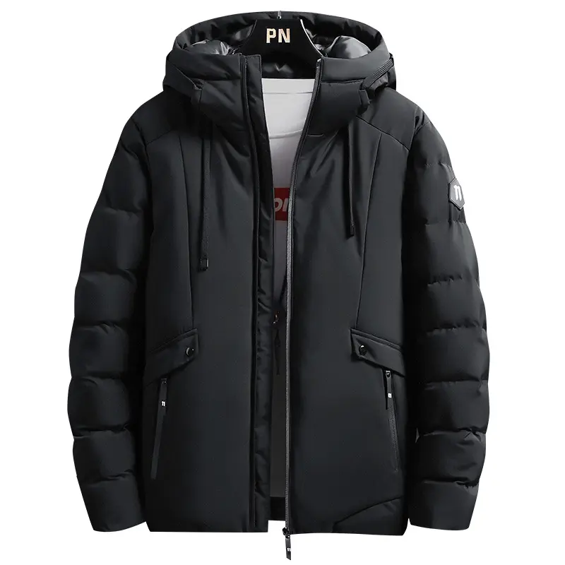 Alta Qualidade Tempo Frio Quente Grosso Bomber Jacket Coat Puffer Casacos De Inverno Casaco Com Hoddie