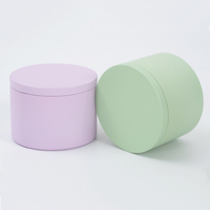 <span class=keywords><strong>Fancy</strong></span> màu hồng Vòng thủ công mỹ nghệ kẹo lưu trữ lọ 8 ounce rỗng tin có thể cho nến - Product Image 2