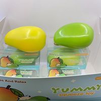 Fruit Food Knijp Speelgoed Mango Temperatuurgevoelige Kleurveranderende Mango Bouwblok Knijp Speelgoed Stress Verlichting Fidget Speelgoed