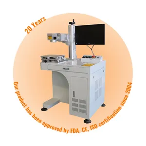 2024 High Frequency Short Pulse 20W 30W 50W 70W 100W Laser Marking Machine IPG JPT Raycus for Metal Plastic Jewelry with Rotary