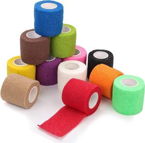 Sport <span class=keywords><strong>Tape</strong></span> Selbst klebendes medizinisches <span class=keywords><strong>Tape</strong></span> für Sport <span class=keywords><strong>Cohesive</strong></span> Bandage Wrap Rolls Athletic <span class=keywords><strong>Tape</strong></span> Klebeband Wrap Vet Stretch Wrap - Product Image 1