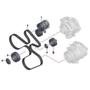Rodillo tensor de polea de correa de accionamiento, accesorio izquierdo para <span class=keywords><strong>BMW</strong></span> Z4, <span class=keywords><strong>N54</strong></span>, E60, E61, E90, F10, <span class=keywords><strong>E87</strong></span>, 11287556251 - Product Image 5