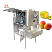 Volautomatische Mango Dunschiller Chunker Mango Huid Peal Verwijderaar Machine Commerciële Mango Dunschiller Snijmachine