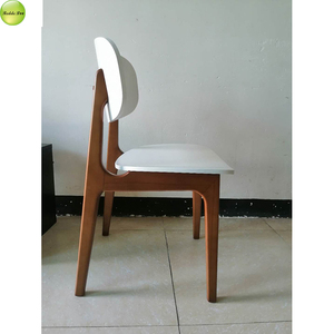 White Color Bitty Size Solid Wood Home Use <strong>High</strong> Quality Luxury Stainless Legs Leather Dining Room <strong>Chair</strong> <strong>on</strong> <strong>Sale</strong> - Product Image 2