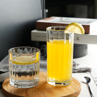 Tasse à whisky en cristal blanc de 380ml avec logo décalcomanie pour les mariages, les fêtes et les bars.
