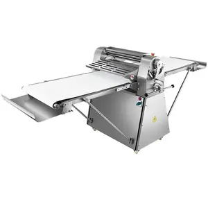 Profissional aço inoxidável permanente comercial croissant máquina automática massa pastelaria sheeter