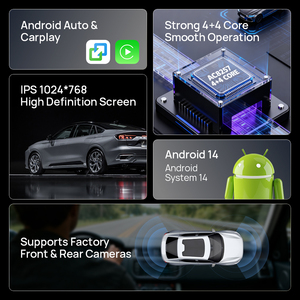 Tesla Phong Cách Màn Hình Thẳng Đứng Cho Ford Mondeo 2013 2017 <span class=keywords><strong>Android</strong></span> 13 FM AM Đài Phát Thanh Máy Nghe Nhạc Đầu Đơn Vị Đa Phương Tiện Xe Stereo - Product Image 3