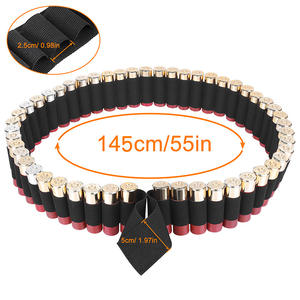 Ceinture de chasse camouflage à 60 pochettes, rangement extérieur, ceinture de rangement pour balles, nylon, 12G, sac tactique pour balles - Product Image 4